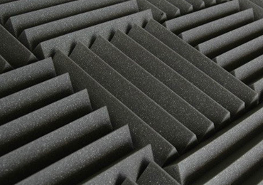 A sheet of acoustic foam