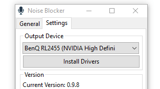 Gif showing switching Noise Blocker's Output Device to Cable Input (VB-Audio)